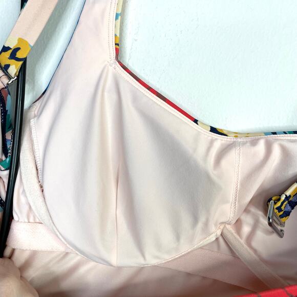 Athleta Square Neck Tankini Top and Bottoms Swimsuit Swim Bora Bora 34 B C S M - Picture 13 of 17